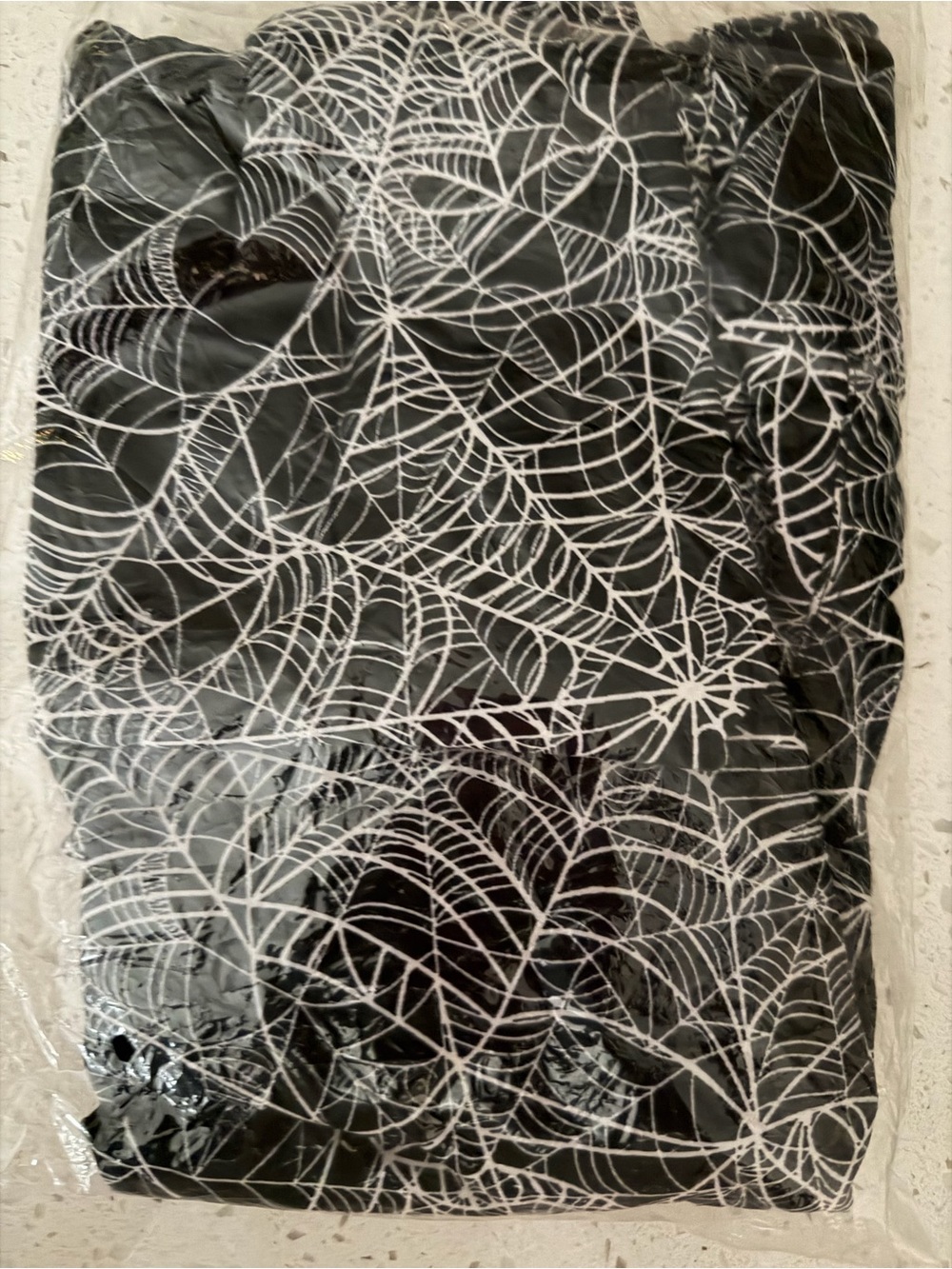 Black Spiderweb Print Women's Leggings - Picture 1 of 2